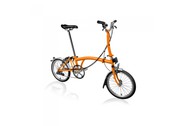 BROMPTON STEEL M6L FOLDING BIKE WITH MUDGUARDS & FRONT CARRIER BLOCK